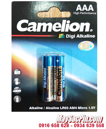 Pin Camelion LR03 AM4; Pin AAA 1.5v Alkaline Camelion LR03 AM4 chính hãng _Vỉ 2 viên